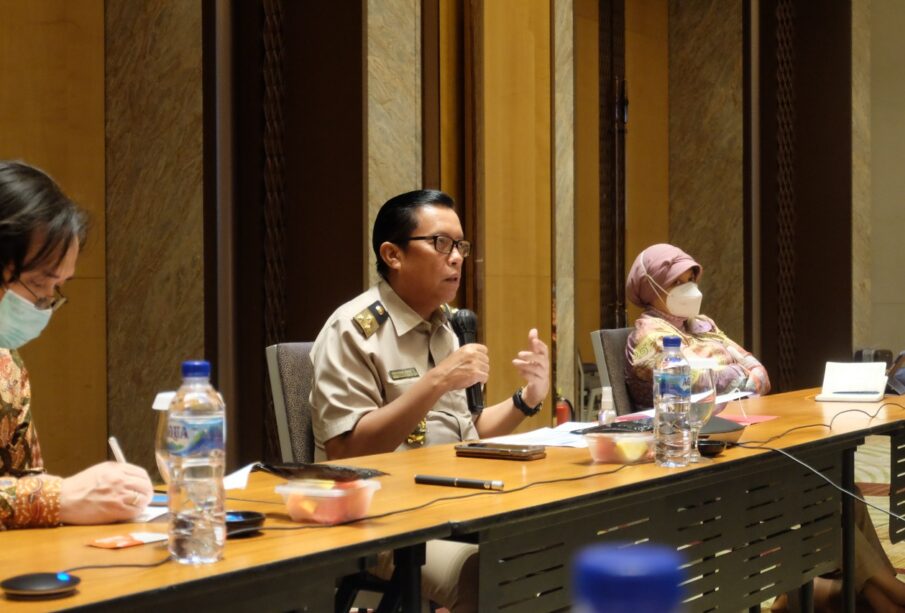 Sekjen ATR/BPN Himawan Arief Sugoto tengah menjelaskan soal Konsolidasi Tanah (Foto Istimewa)