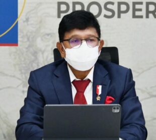 Menkominfo Johnny G. Plate mengikuti Pertemuan Tingkat Menteri G20 Bidang Digital Tahun 2021 (Foto: Dok. Kemkominfo)