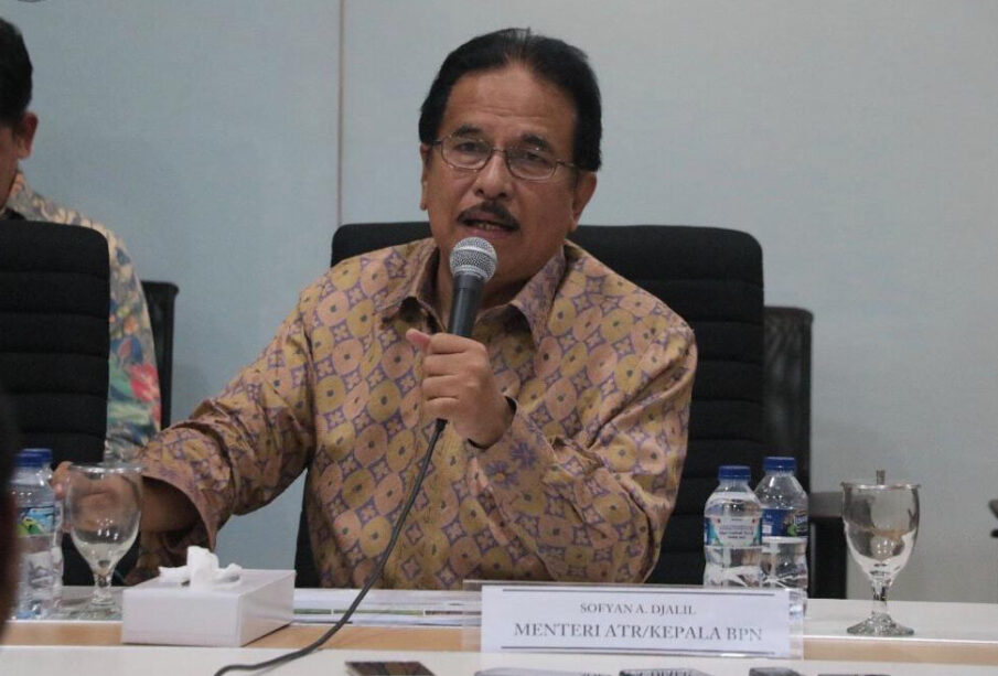 Menteri ATR Sofyan Djalil