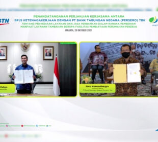 Penandatanganan PKS antara Bank BTN dengan BPJS