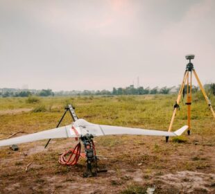 Bramor ppX, drone berjenis fixed wing untuk melakukan survei pemetaan