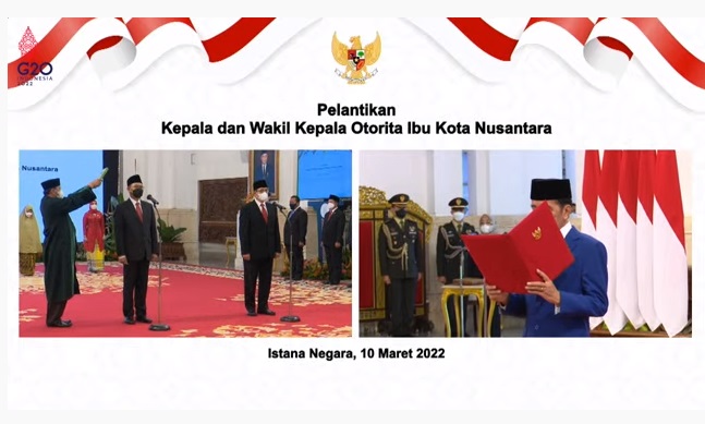 Pelantikan Kepala Otorita IKN