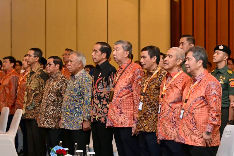 Presiden Jokowi membuka Musyawarah Nasional (Munas) XVII Persatuan Perusahaan Realestat Indonesia (REI) Tahun 2023