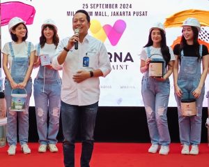 Andira Reoputra peluncuran warna jaya paint