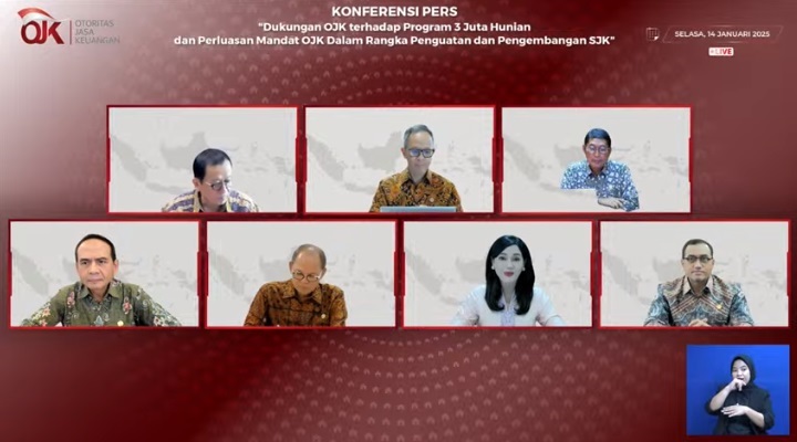 Konferensi Pers OJK terkait Program 3 Juta Rumah.