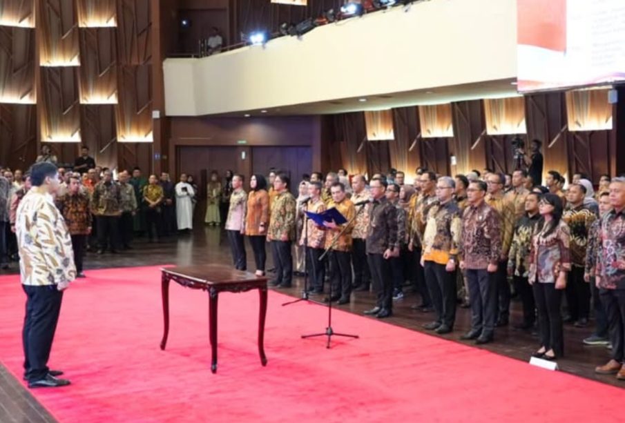 Menteri PKP Maruarar Sirait melantik pejabat eselon II, III dan IV perumahan.